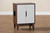 Romy Mid-Century Modern Two-Tone Walnut Brown And White Finished 2-Door Wood Cat Litter Box Cover House Sechc150011Wi-Columbia/White-Cat House SECHC150011WI-Columbia/White-Cat House By Baxton Studio