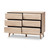 Miren Mid-Century Modern Light Oak And Dark Grey 6-Drawer Dresser SECOD5015-Hana Oak/Dark Grey-6DW-Dresser