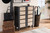 Melle Modern And Contemporary Two-Tone Oak Brown And Dark Gray 2-Door Wood Entryway Shoe Storage Cabinet SESC16108-Dark Grey/Hana Oak-Shoe Cabinet