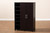 Marine Modern And Contemporary Wenge Dark Brown Finished 2-Door Wood Entryway Shoe Storage Cabinet With Open Shelves SESC296-Wenge-Shoe Cabinet