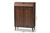 Cormier Mid-Century Modern Walnut Brown Finished 2-Door Wood Entryway Shoe Storage Cabinet SESC7003-Columbia-Shoe Cabinet