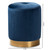 Alonza Glam Navy Blue Velvet Fabric Upholstered Gold-Finished Ottoman TSF3307-Navy Blue/Gold-Otto