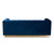 Loreto Glam And Luxe Navy Blue Velvet Fabric Upholstered Brushed Gold Finished Sofa TSF-5506-Navy/Gold-SF