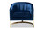 Tomasso Glam Royal Blue Velvet Fabric Upholstered Gold-Finished Lounge Chair TSF7707-Dark Royal Blue/Gold-CC