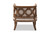 Esme French Provincial Beige Linen Fabric Upholstered And White-Washed Oak Wood Accent Barrel Chair TSF9911-Beige/Natural Oak-CC