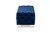 Avara Glam And Luxe Royal Blue Velvet Fabric Upholstered Gold Finished Button Tufted Bench Ottoman TSFOT028-Dark Royal Blue/Gold-Otto