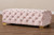 Avara Glam And Luxe Light Pink Velvet Fabric Upholstered Gold Finished Button Tufted Bench Ottoman TSFOT028-Light Pink/Gold-Otto