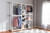 Gavin Modern And Contemporary White Metal 10-Shelf Closet Storage Racking Organizer WH06/WH09/WH12-White-Shelf