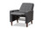 Grey Fabric Upholstered Lounge Chair 1705-Gray