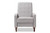 Light Grey Fabric Upholstered Lounge Chair 1705-Light Gray