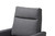 Halstein Mid-Century Modern Grey Fabric and Walnut Brown Finished Wood Lounge Chair 1706-Gray