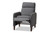 Grey Fabric Upholstered Lounge Chair 1707-Gray