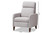 Light Grey Fabric Upholstered Lounge Chair 1707-Light Gray