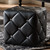 Black Faux Leather Upholstered Ottoman 1710-Black