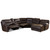 Mistral Brown Bonded Leather 6-Piece Sectional 99170-Brown-SF