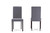 Andrew Espresso Dining Chair - (Set of 4) Andrew Dining Chair-Grey Fabric