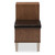 Arielle 3-Drawer Shoe Padded Leatherette Seating Bench B-001-Walnut