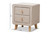 Jonesy Beige Linen Upholstered 2-Drawer Nightstand BBT3140-Beige-NS-XD02