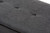 Dark Grey Fabric Upholstered Button Tufted Storage Ottoman Bench