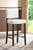 Aries Bar Stool with Nail Head Trim - (Set of 2) BBT5112 Bar Stool-White