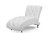 Pease White Faux Leather Button Tufted Chaise Lounge BBT5187-White-Chaise