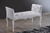 Kristy White Faux Leather Seating Bench BBT5197-Bench-White