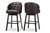 Avril Tufted Swivel Barstool - (Set of 2) BBT5210A1-BS-Brown