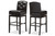 Ginaro Button-Tufted Swivel Bar Stool - (Set of 2) BBT5220-Brown Stool