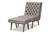 Annetha Mid-Century Modern Chair And Ottoman Set BBT5272-Grey Set