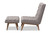 Annetha Mid-Century Modern Chair And Ottoman Set BBT5272-Grey Set