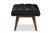 Annetha Mid-Century Modern Ottoman BBT5273-Pine Black-Stool