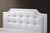 Carlotta White Bed with Upholstered Headboard - King BBT6376-White-King