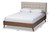 Best Baxton Studio Alinia Mid-Century Retro Modern King Size Platform Bed