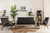 Black Faux Leather 3 Pieces Living Room Sets BBT8011A2-Black 3PC Set