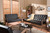 Sorrento Retro Upholstered Wooden 3-Piece Sofa Set BBT8013-Brown 3PC Set