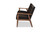 Sorrento Retro Brown Faux Leather Wooden Sofa BBT8013-Brown Sofa