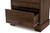 Burnwood Walnut Brown Wood 2-Drawer Bookcase BC 1860-23-Brown