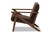 Bianca Faux Leather Lounge Chair Bianca-Dark Brown/Walnut Brown-CC