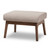 Bianca Walnut Wood Grey Fabric Ottoman Bianca-Light Grey/Walnut Brown-Otto