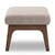 Bianca Walnut Wood Grey Fabric Ottoman Bianca-Light Grey/Walnut Brown-Otto