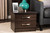 Colburn 2-Drawer Brown Storage Nightstand Bedside Table BR888004-Wenge