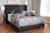 Best Baxton Studio Charcoal Grey Fabric Upholstered Full Size Bed