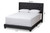 Best Baxton Studio Charcoal Grey Fabric Upholstered Full Size Bed