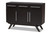 Espresso Brown Finished Wood 3-Drawer Sideboard