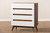 Calypso White/Walnut 4-Drawer Chest Calypso-Walnut/White-4DW-Chest