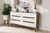 Calypso White/Walnut 6-Drawer Dresser Calypso-Walnut/White-6DW-Chest