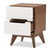 Calypso White/Walnut 3-Drawer Storage Nightstand Calypso-Walnut/White-NS