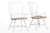 Longford Walnut/White Metal Dining Arm Chair - (Set of 2) CDC271-DA2-WWXX