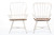 Longford Walnut/White Metal Dining Arm Chair - (Set of 2) CDC271-DA2-WWXX