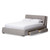 Camile Grey Fabric 4-Drawer King Storage Platform Bed CF8545-Grey-King